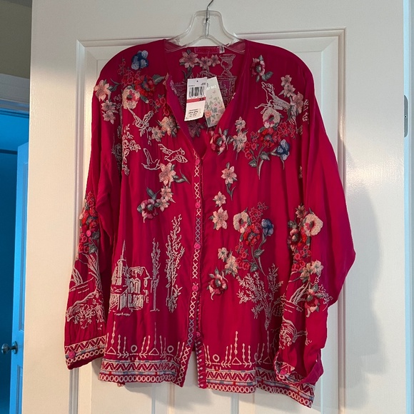 NWT Johnny Was Elias Blouse Size XS - Picture 1 of 15